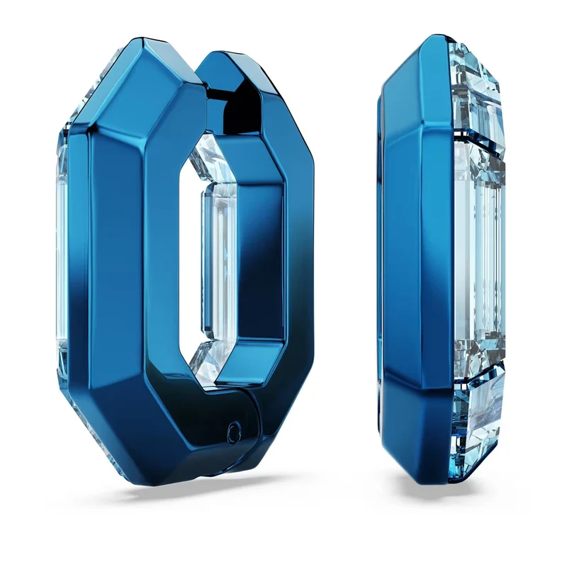 Swarovski Ohrringe Damen Lucent Hoop Octagon Small blau 5696038