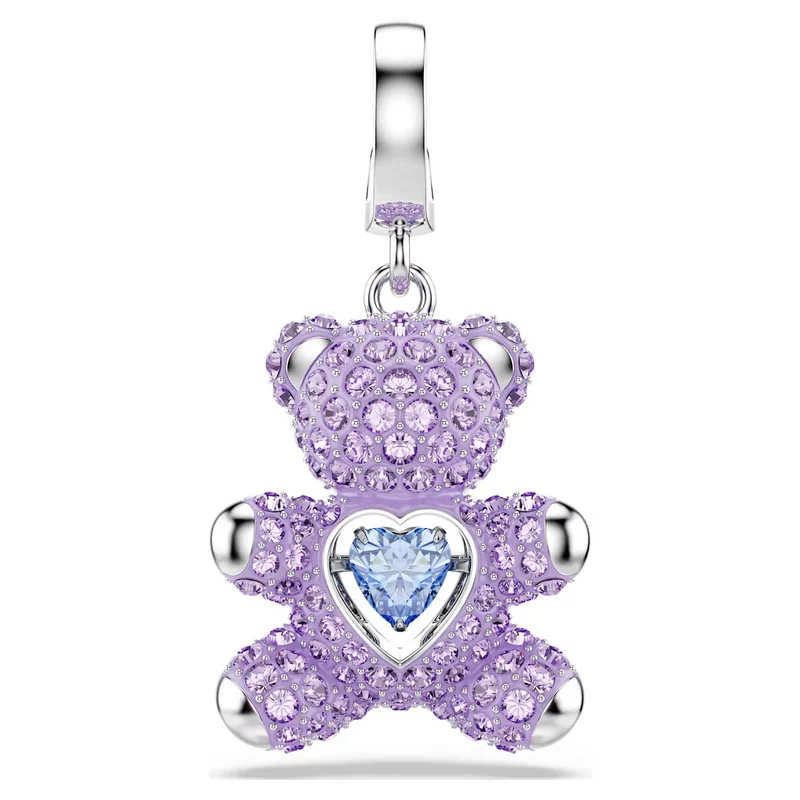 Swarovski Damen Idyllia Teddy-Charm Violett 5745610