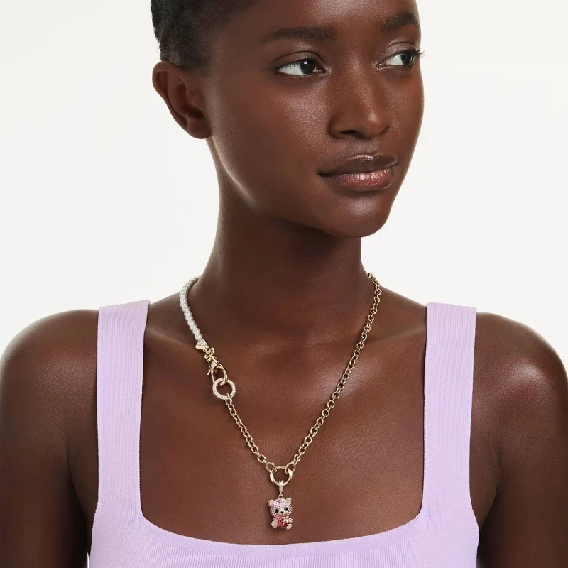 Swarovski Damen Idyllia Charm Teddy Rosa 5738357