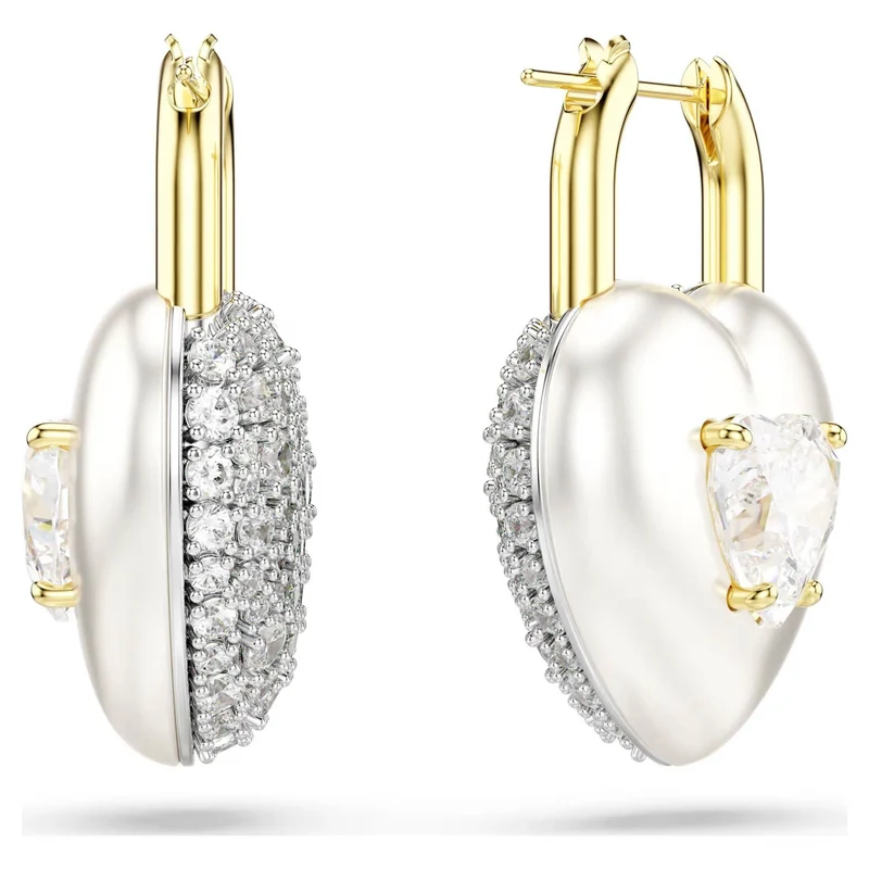 Swarovski Ohrringe Damen Idyllia Herz Weiß 5737297
