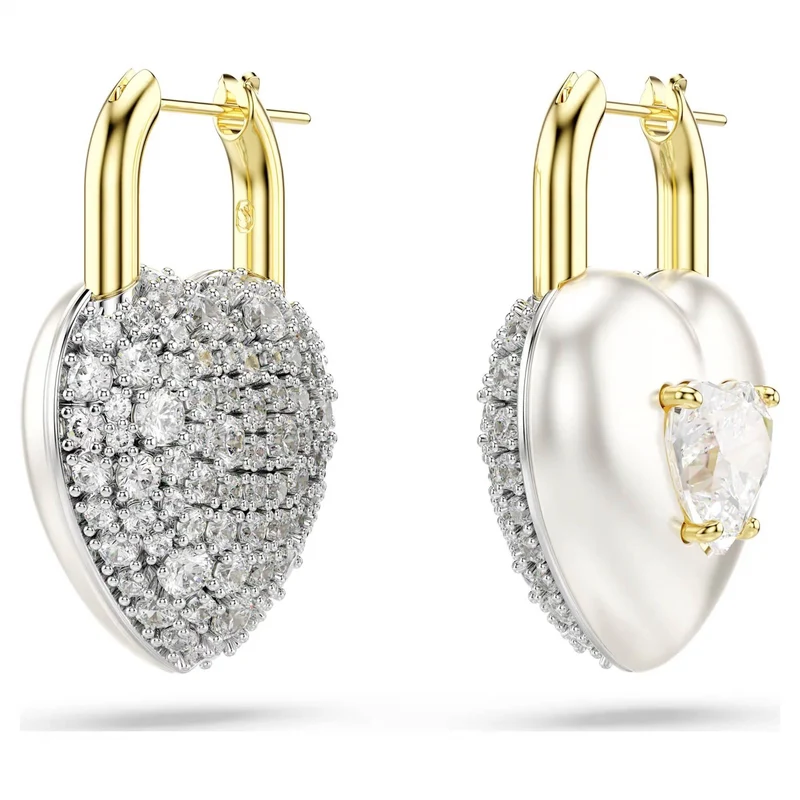 Swarovski Ohrringe Damen Idyllia Herz Weiß 5737297