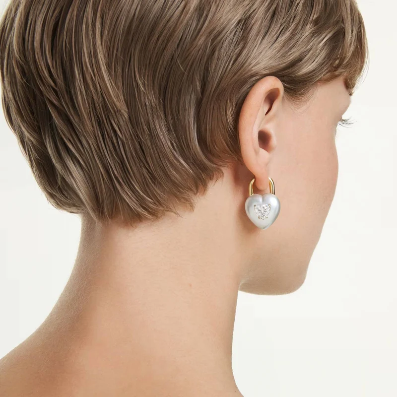 Swarovski Ohrringe Damen Idyllia Herz Weiß 5737297