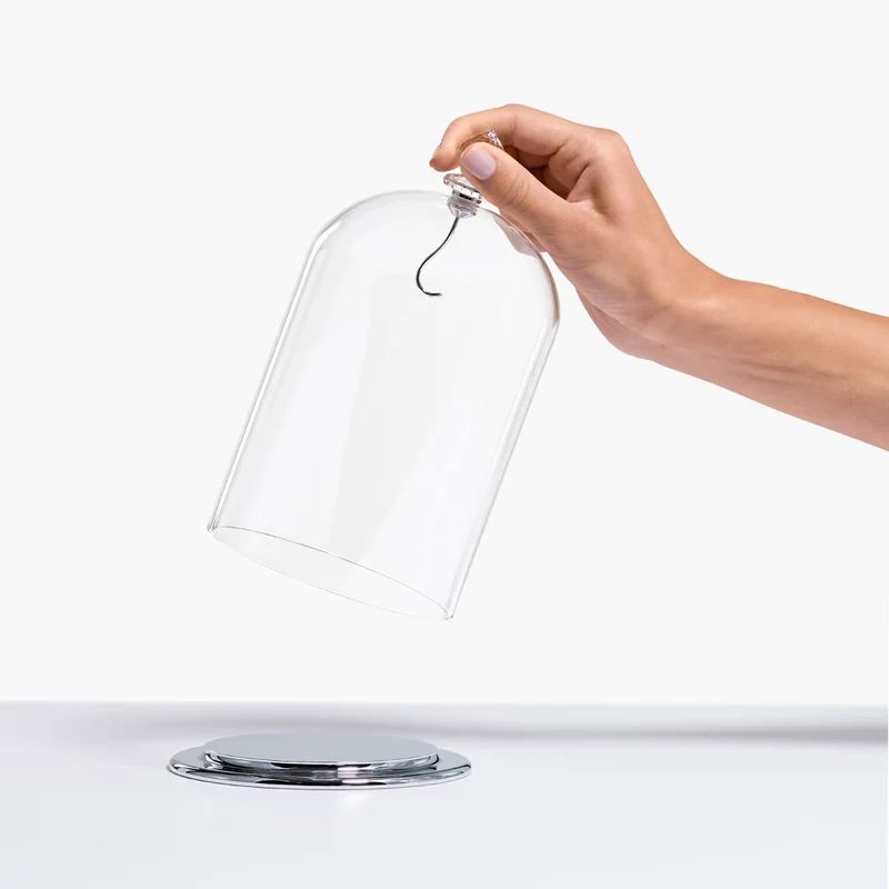 Swarovski Display Bell Jar Glasglocke Silberfarben 5527606