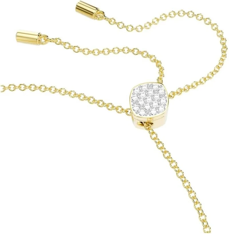 Swarovski Idyllia Lilia Bracelet, Butterfly Motif, Clear Pavé Crystals, Gold-Tone Finished Setting, for Women