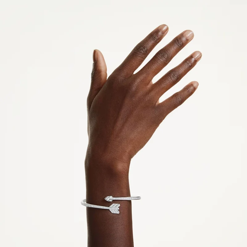Swarovski Armreif Damen Idyllia Pfeil Weiß Rhodiniert L 5737263