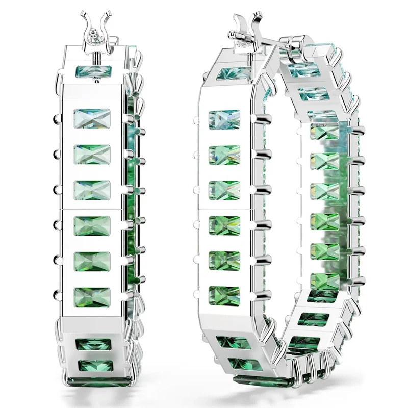 Swarovski Damen Kreolen Matrix Baguette Grün 5705787