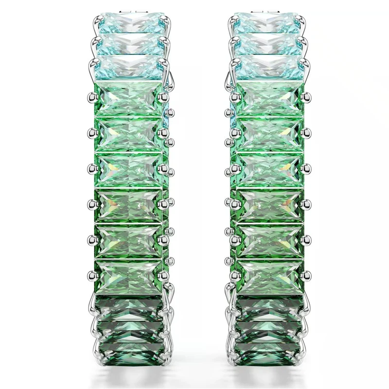 Swarovski Damen Kreolen Matrix Baguette Grün 5705787