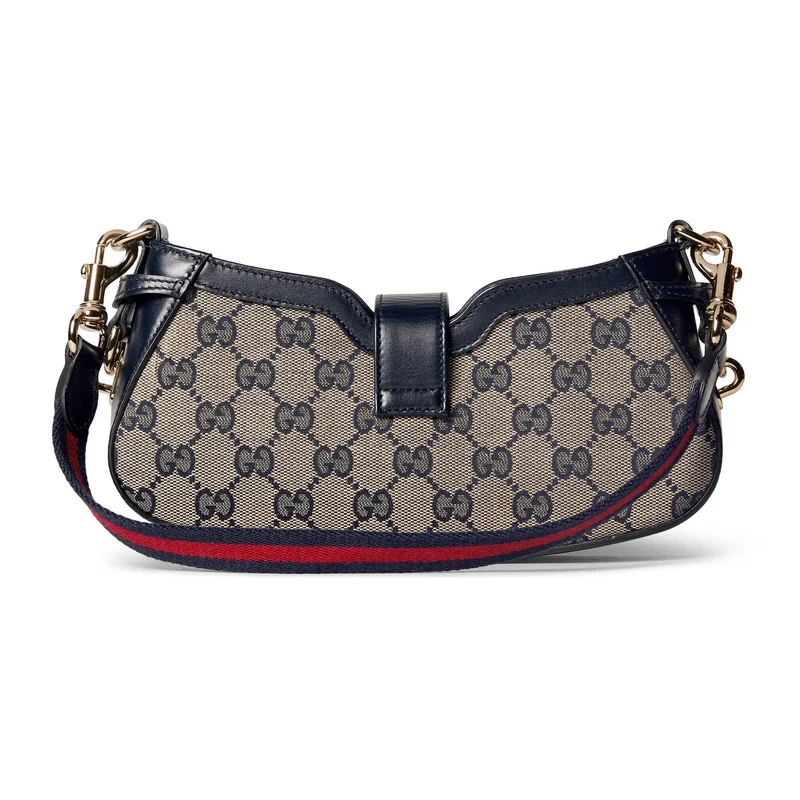 Gucci Handtasche Damen Moon Side mini Shoulder Bag Beige Blau 786015-FADAC-8559