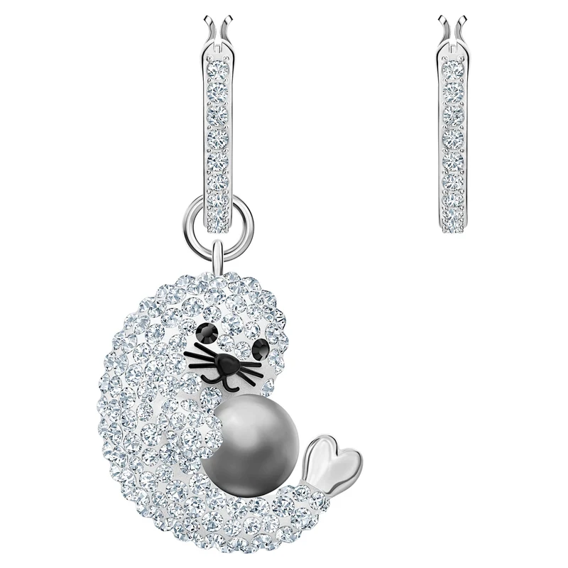 Swarovski Ohrringe Damen Polar Mehrfarbig Silberfarben 5491550
