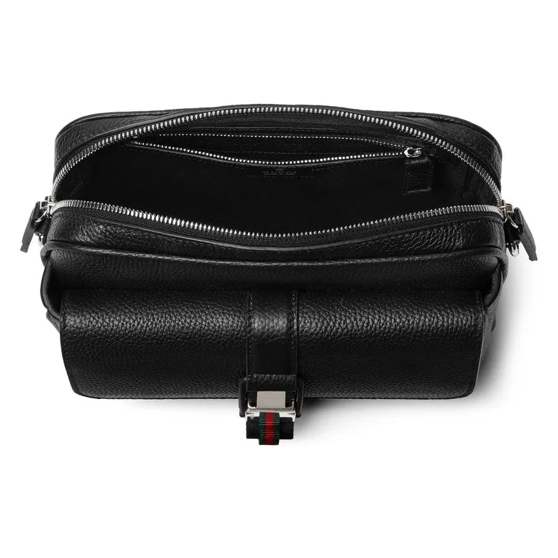 Gucci Umhängetasche Herren Kleine Web Crossbody Tasche Schwarz 816751 AAEF6 1042