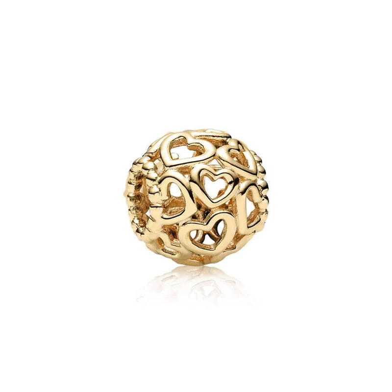 Pandora Charm Damen Offenes Herz Gold 750964