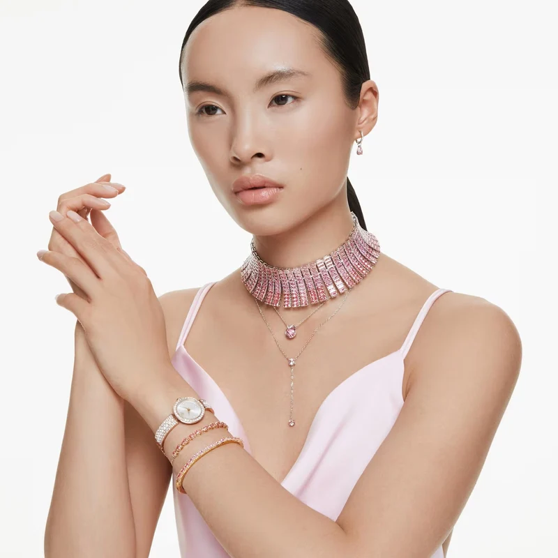 Swarovski Ohrhänger Damen Attract Drop Rosé/Pavé Rhodiniert 5723566