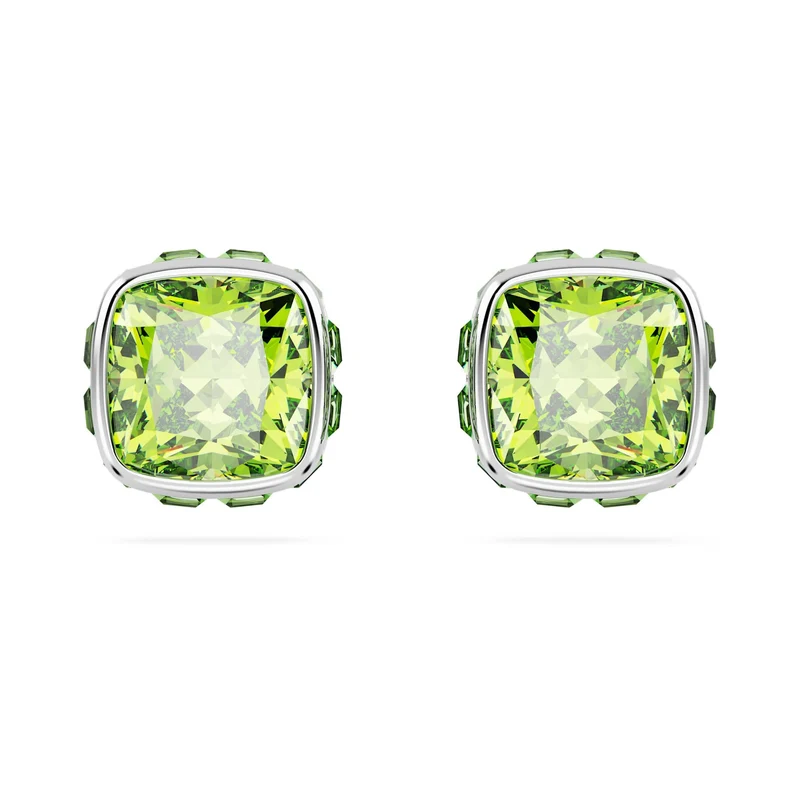 Swarovski Birthstone Ohrstecker August Grün-Kristall Rhodium 5661958