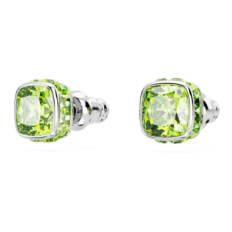 Swarovski Birthstone Ohrstecker August Grün-Kristall Rhodium 5661958