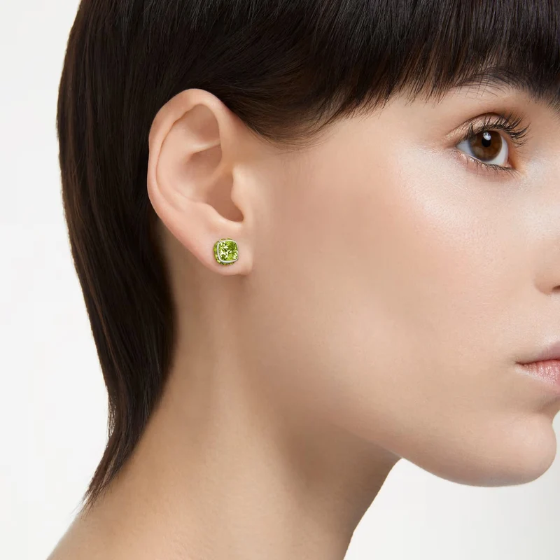 Swarovski Birthstone Ohrstecker August Grün-Kristall Rhodium 5661958