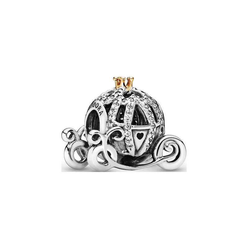 Pandora Charm Damen Disney Cinderella Kürbiskutsche Bicolor 791573CZ