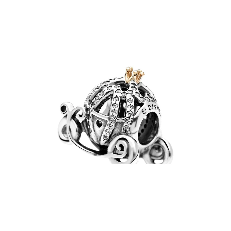 Pandora Charm Damen Disney Cinderella Kürbiskutsche Bicolor 791573CZ