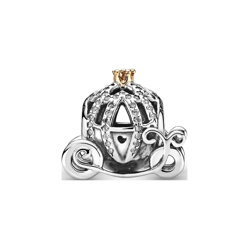 Pandora Charm Damen Disney Cinderella Kürbiskutsche Bicolor 791573CZ