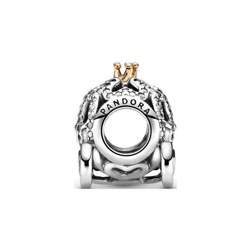 Pandora Charm Damen Disney Cinderella Kürbiskutsche Bicolor 791573CZ