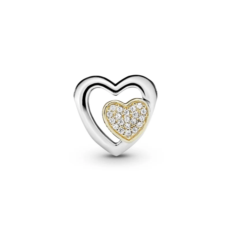 Pandora Charm Damen Moments Funkelnder Pavé Charm Silber 791806CZ