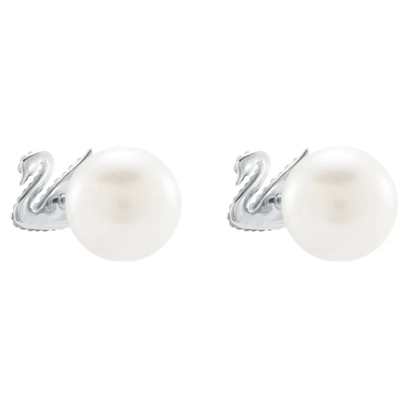 Swarovski Ohrringe Damen Iconic Swan Silberfarben 5215037