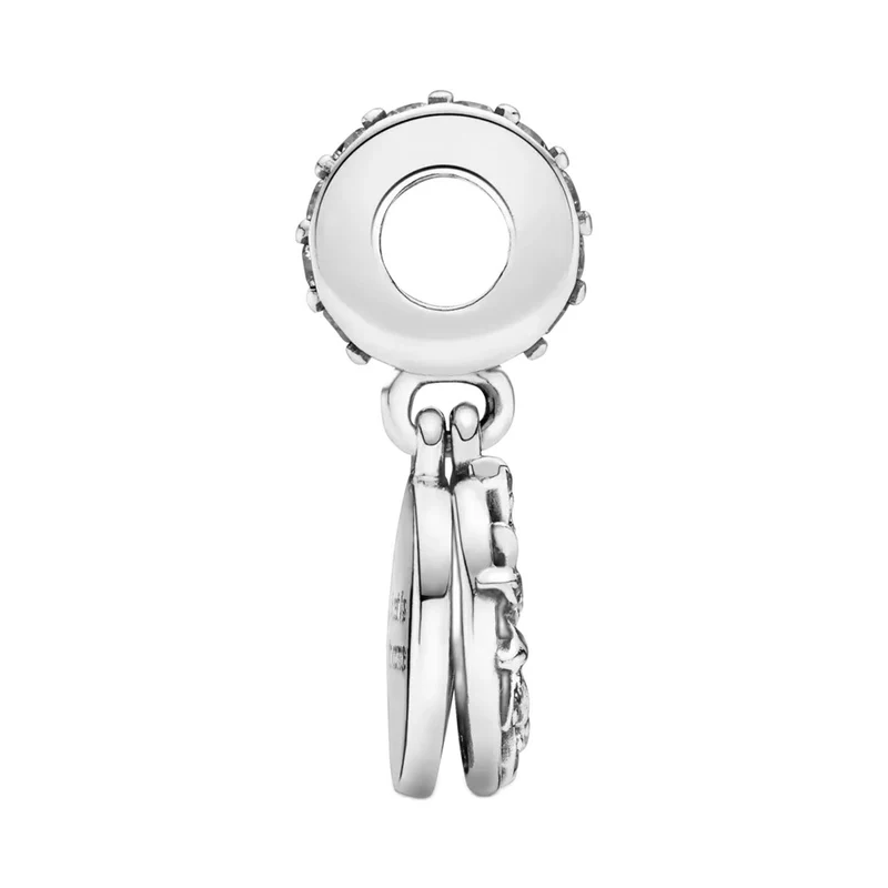 Pandora Charm Damen Moments Dazzling Wishes Feuerwerk Silber Blau 797531CZ