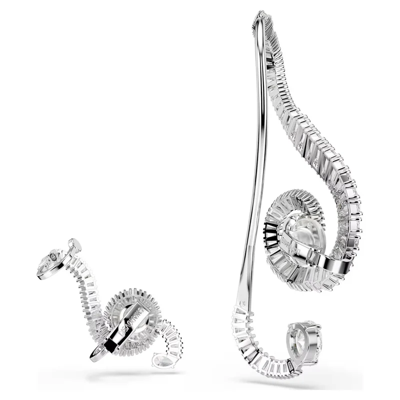 Swarovski Unisex Ariana Grande x Swarovski Ohrclips Music Note Weiß Rhodiniert 5720866