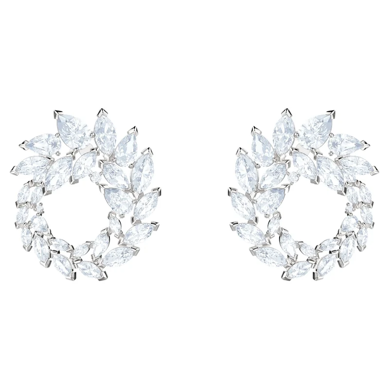 Swarovski Ohrringe Damen Louison Silberfarben Weiß 5419245