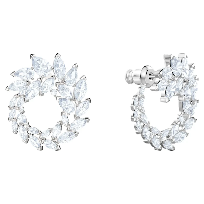 Swarovski Ohrringe Damen Louison Silberfarben Weiß 5419245