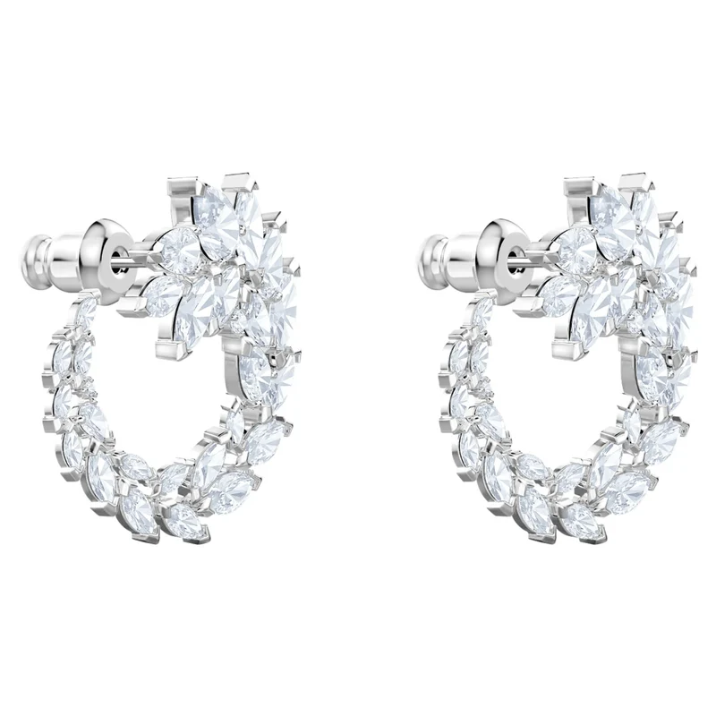 Swarovski Ohrringe Damen Louison Silberfarben Weiß 5419245