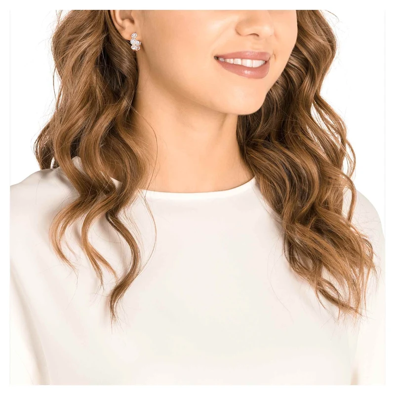 Swarovski Ohrringe Damen Lifelong Bow Roségold Weiß 5418271