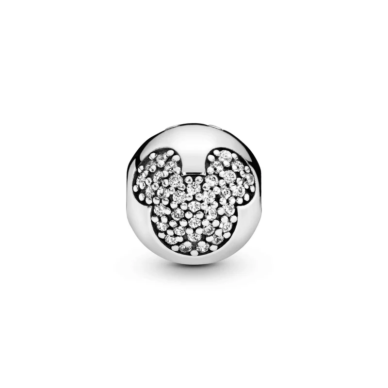 Pandora Charm Damen Disney Mickey Maus Pavé Silber 791449CZ