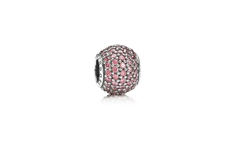 Pandora Charm Damen Pave Lights Rosa Silber 791051CZS