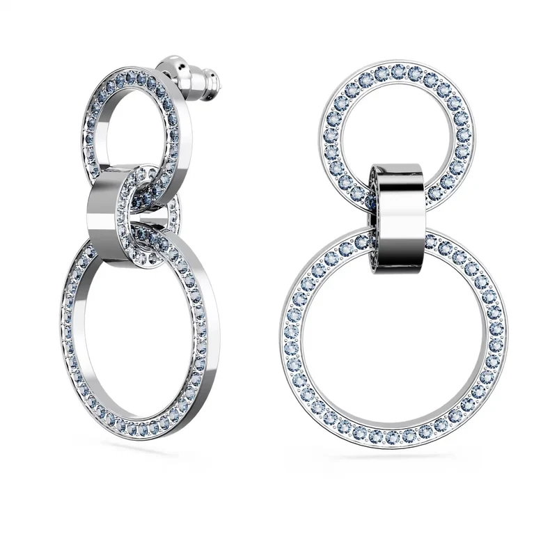 Swarovski Ohrstecker Dextera Damen Ohrringe Blau Rhodiniert 5663503