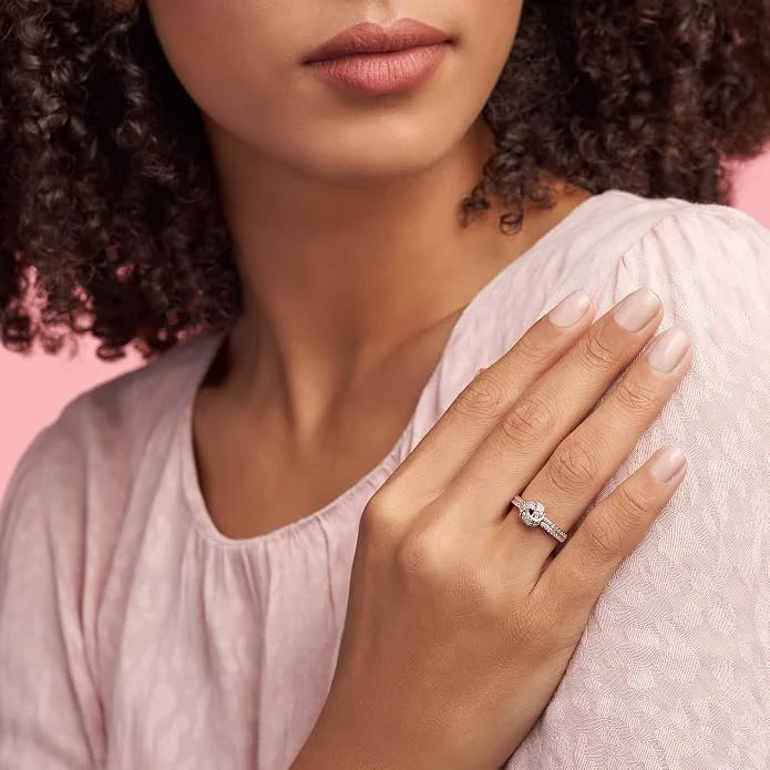 PANDORA Ring Damen Funkelnder Liebesknoten Roségold 180997CZ 50