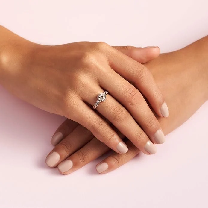 PANDORA Ring Damen Funkelnder Liebesknoten Roségold 180997CZ 50