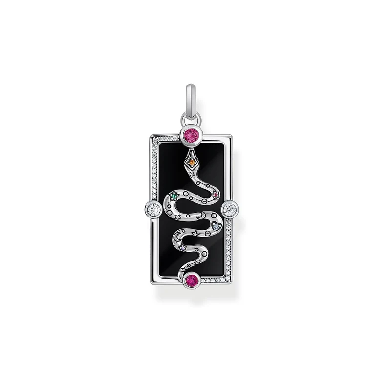 THOMAS SABO Anhänger Damen Schlange Silber Schwarz PE958‑473‑7