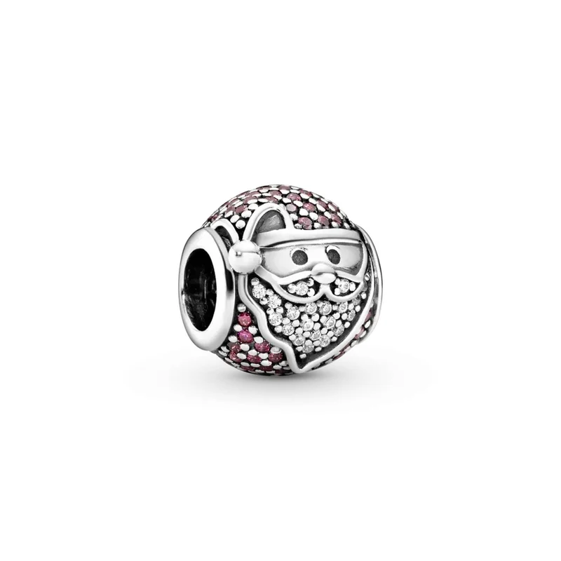 Pandora Charm Damen Funkelnder Weihnachtsmann Silber 796385CZR