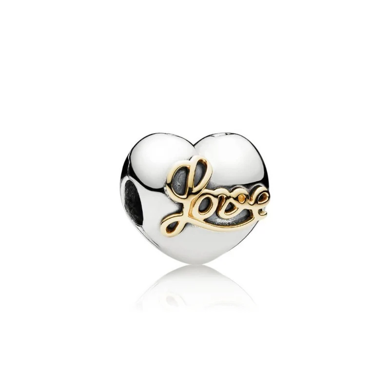 Pandora Clip Damen Goldene Liebe Silber 791735