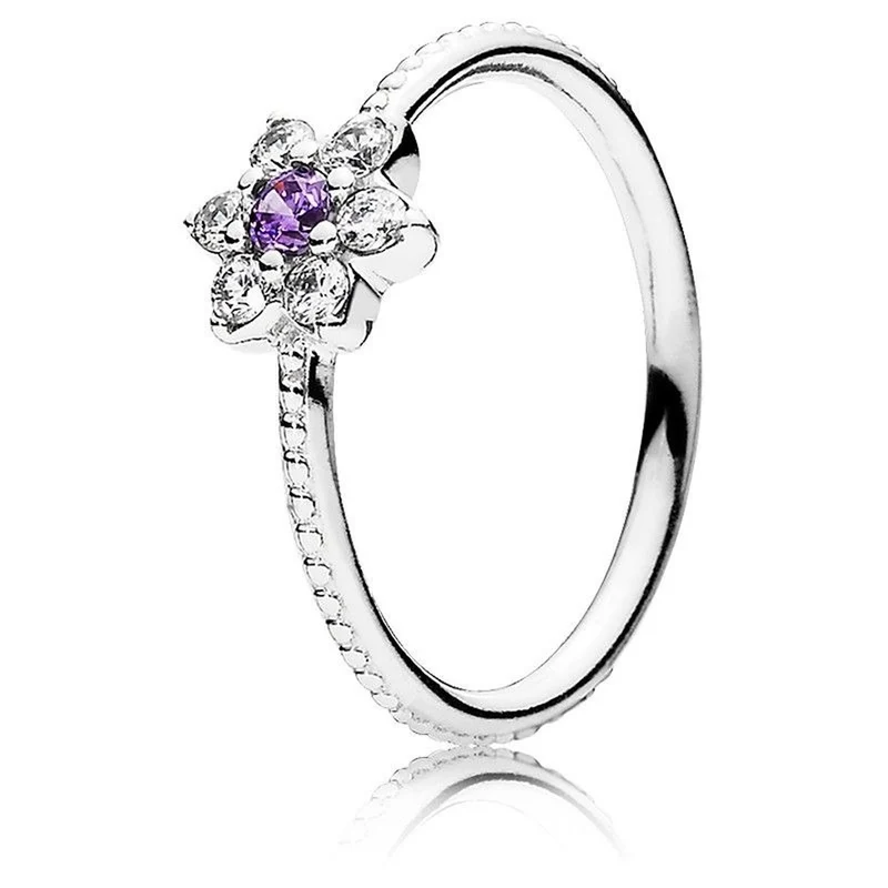 Pandora Ring Damen Vergissmeinnicht Silber 190990ACZ 60