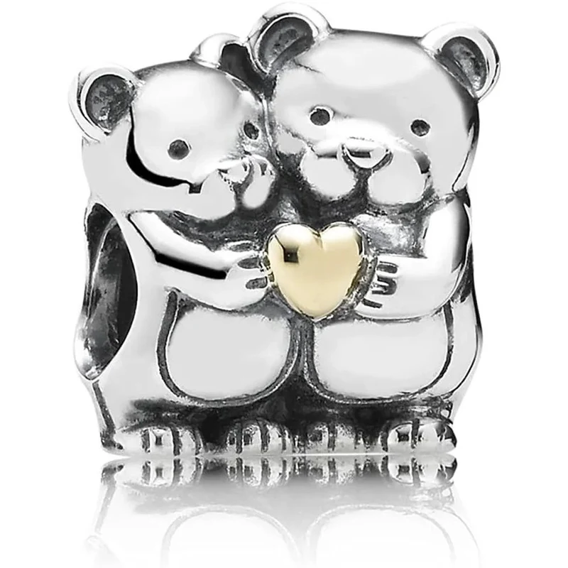 Pandora Charm Damen Bear Hug Bicolor 791395