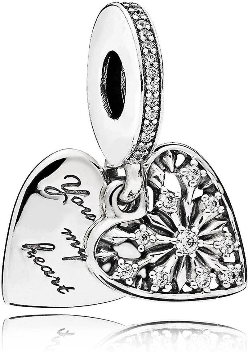 Pandora Charm Damen Funkelndes Herz Silber 796372CZ