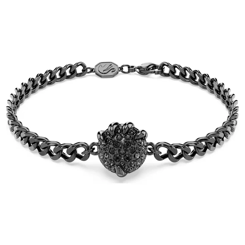 SWAROVSKI Armband Unisex Dragon & Phoenix „Dragon’s Claw“ Ruthenium‑Plated Schwarz 5675844