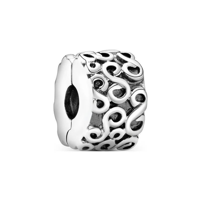 Pandora Clip Charm Damen Moments Serpentinen S-Clip Silber 790338