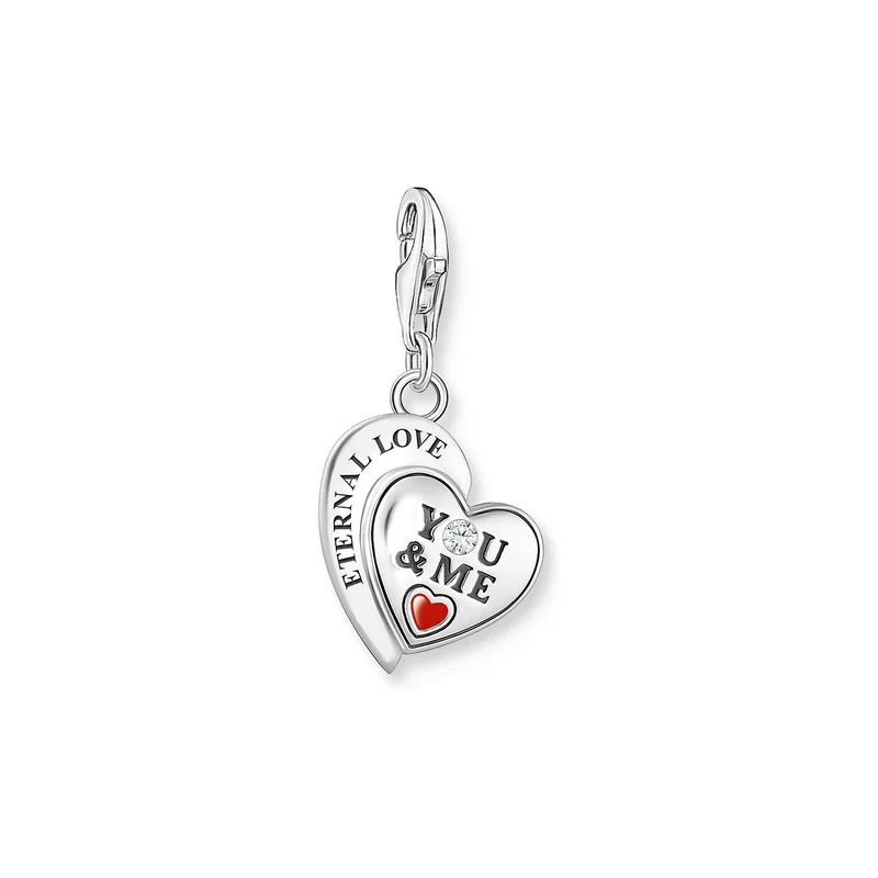 Thomas Sabo Charm Damen You & Me Herz Silber Charm‑Pendant 2108‑691‑21