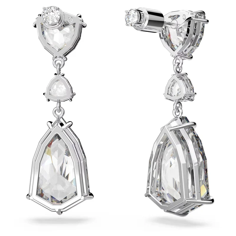 Swarovski Mesmera Drop-Ohrhänger für Damen, Weiß, Rhodiniert, Artikelnummer 5652038