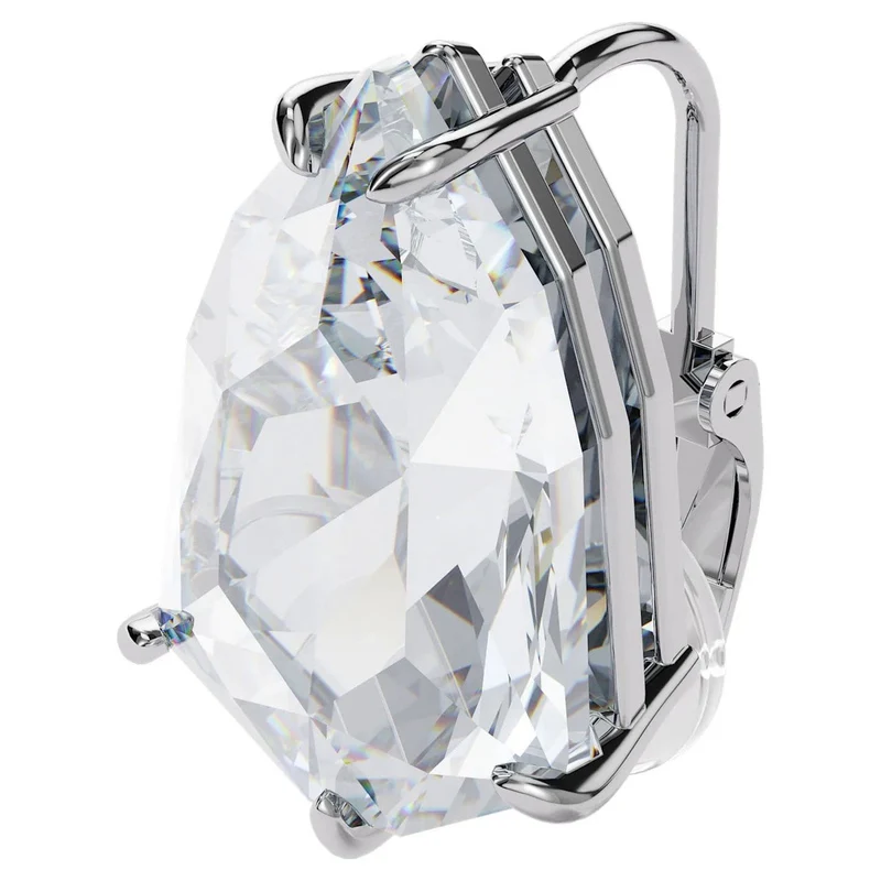 Swarovski Damen Ohrring Ohrclip Einzel Mesmera Trilliant-Schliff, Weiß, Rhodiniert 5600758