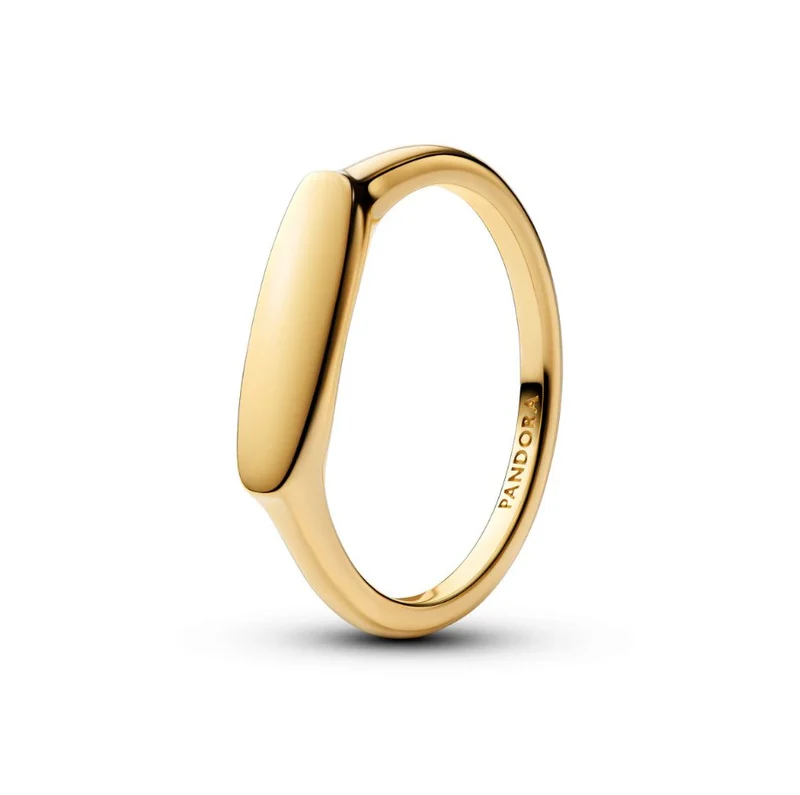 Pandora vergoldeter Ring mit gravierbarem Steg 163986C00-50