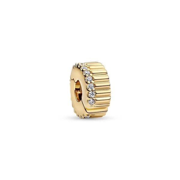 Pandora Moments Geripptes Clip-Charm 764078C01