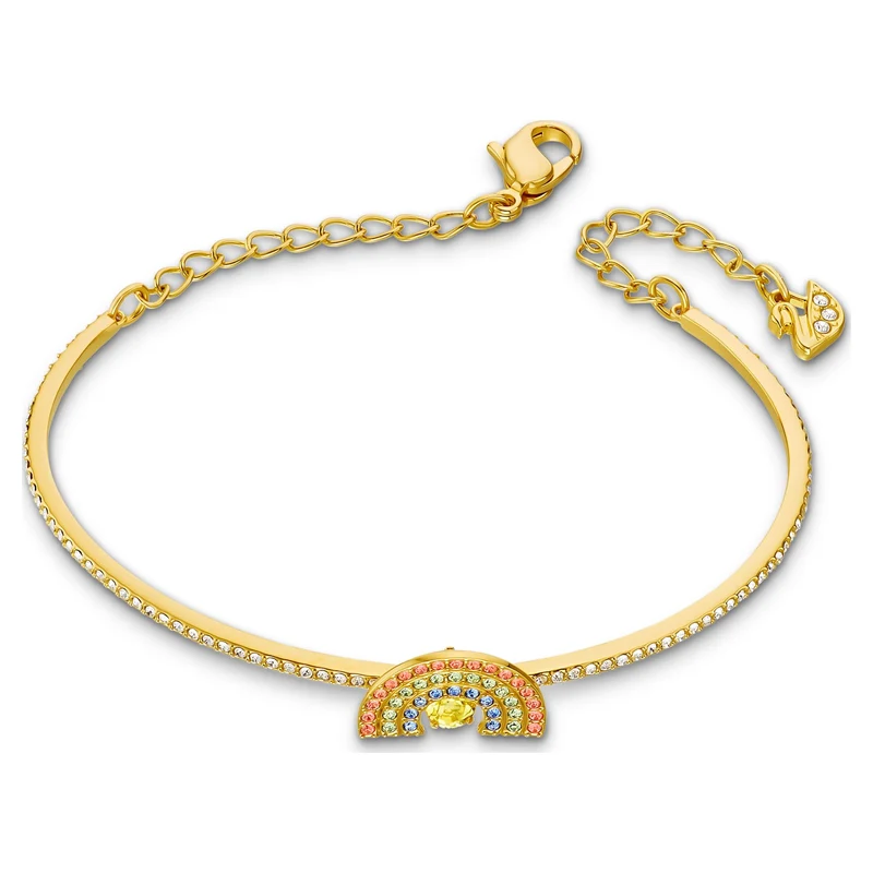 Swarovski Armband Damen Sparkling Dance Rainbow Goldfarben 5537493